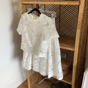 H&M Embroidered Matching Skirt Top Set